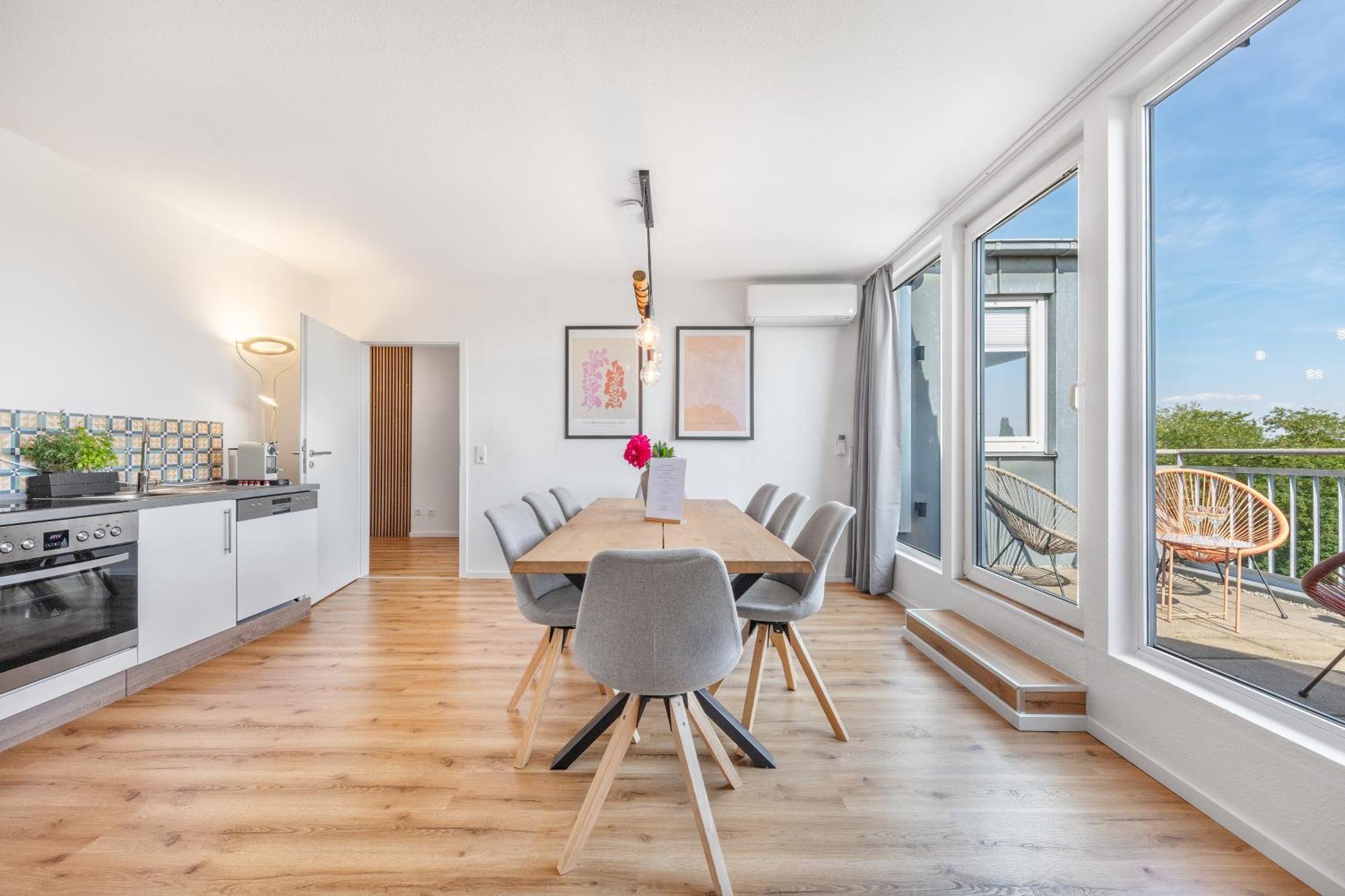 Mango Living I Stadtoase I Modern I 3 Schlafzimmer I 95 Qm I 9 Personen Apartment Monchengladbach Bilik gambar